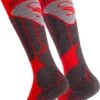 STARK SOUL | Performance Ski Socks | Skisokken | Warme Sokken | Skieen | Wol | Lang | 43-46 | Rood