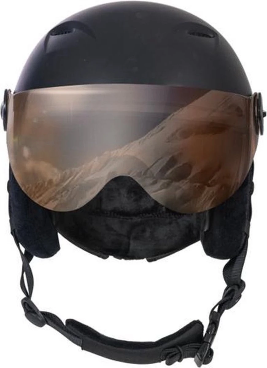 STX Helmet Visor Junior Black Skihelm - Black - Unisex - Maat XS 5 STX Helmet Visor Junior Black Skihelm - Black - Unisex - Maat XS - Afbeelding 5