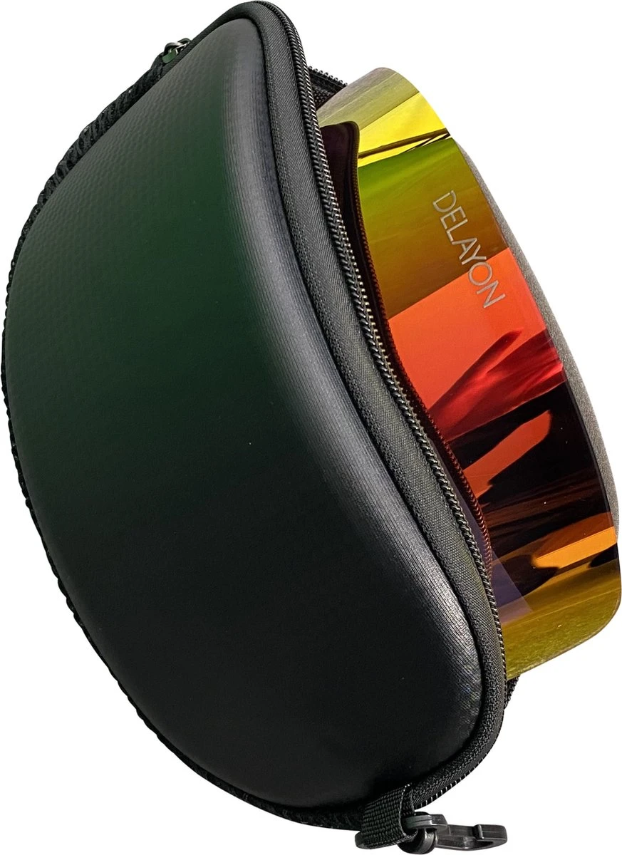 Skibril Tasje – Skibril Doosje – Skibril Hoes - Skibril Transport Case – Skibril Bescherm Tasje – Goggle Case – Semi Hardcase - Skibril Beschermhoes - Zwart 3 Skibril Tasje – Skibril Doosje – Skibril Hoes - Skibril Transport Case – Skibril Bescherm Tasje – Goggle Case – Semi Hardcase - Skibril Beschermhoes - Zwart - Afbeelding 3