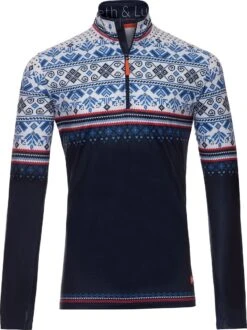 Gareth & Lucas Skipully The Fifteen - Heren S - 100% Gerecycled Polyester - Midlayer Sportshirt - Wintersport