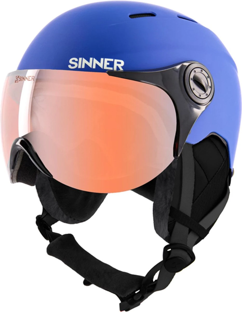 SINNER - Typhoon Visor - Mat BLUE- Unisex - Maat 53 3 SINNER - Typhoon Visor - Mat BLUE- Unisex - Maat 53 - Afbeelding 3