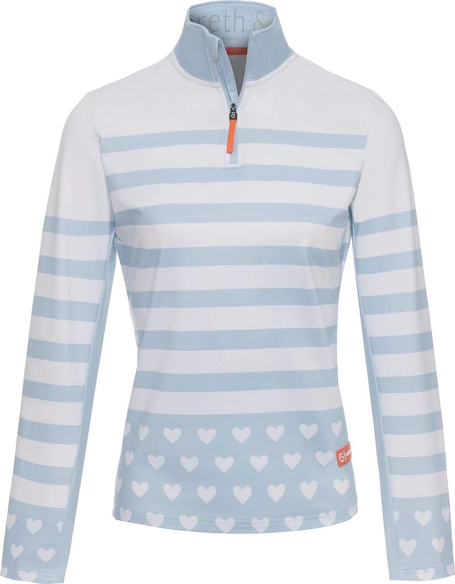 Gareth & Lucas Skipully The Twenty-Nine - Dames M - 100% Gerecycled Polyester - Midlayer Sportshirt - Wintersport 1 Gareth & Lucas Skipully The Twenty-Nine - Dames M - 100% Gerecycled Polyester - Midlayer Sportshirt - Wintersport