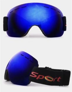 Oversized Skibril Blauw - Anti Condens - UV Bescherming - Unisex - ULTIEM KADO - GRATIS SNEEUWSCHOENEN -Ski Gemeenschap 946x1200